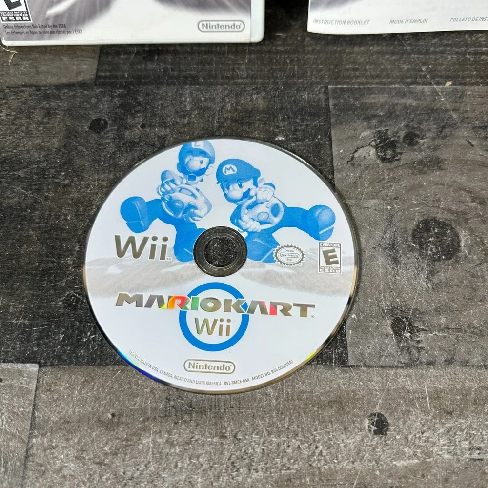 Mario Kart Wii Nintendo Wii 2008 Complete CIB w/ Manual Tested Working